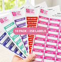 Family Fridge Label 10 Pack