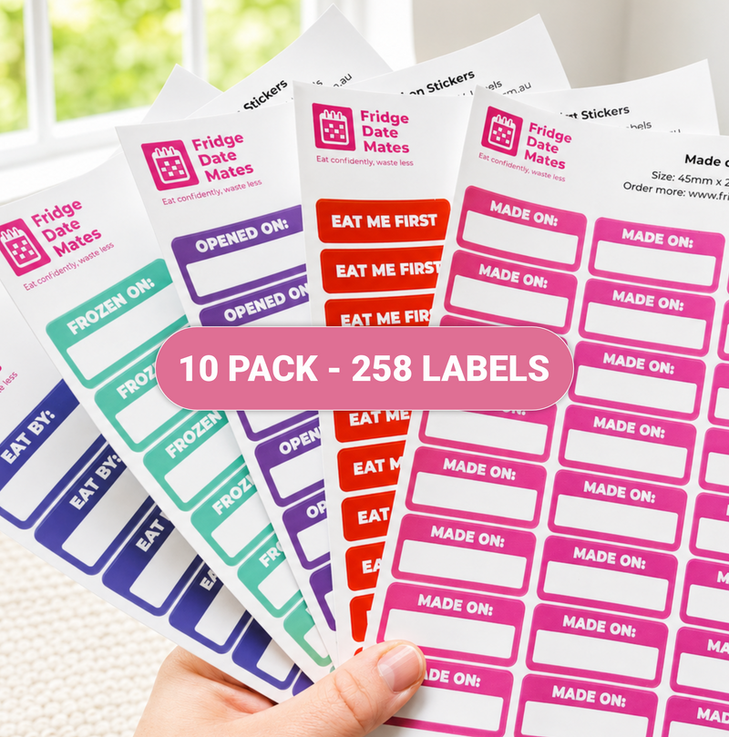 Family Fridge Label 10 Pack