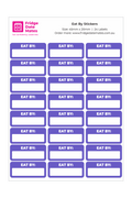 Eat By Fridge Stickers