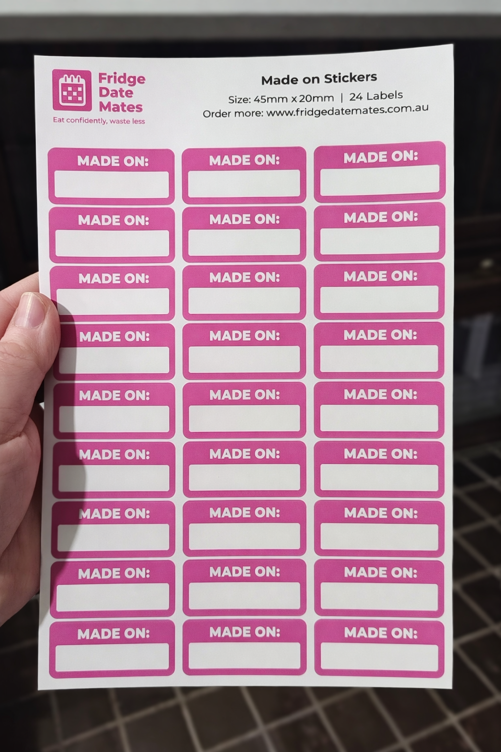 Made On Fridge Labels Value Packs