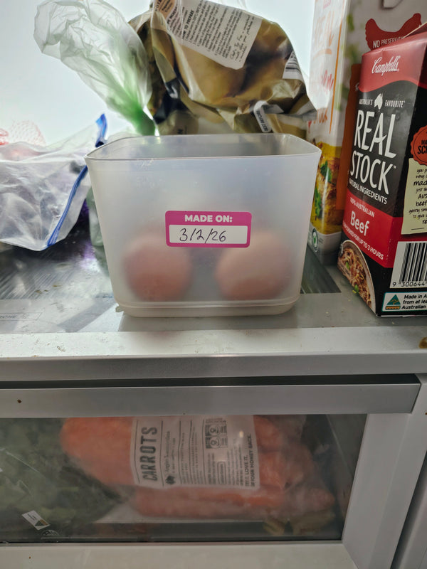 food date label in the fridge