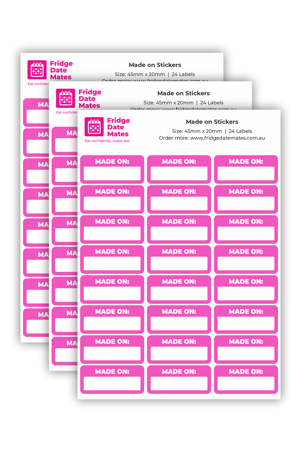 Made On Fridge Labels Value Packs