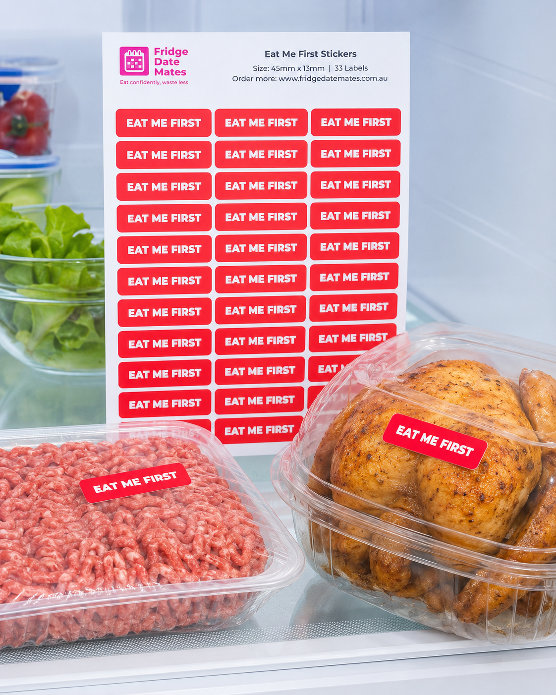 EAT ME FIRST Fridge Labels Value Packs