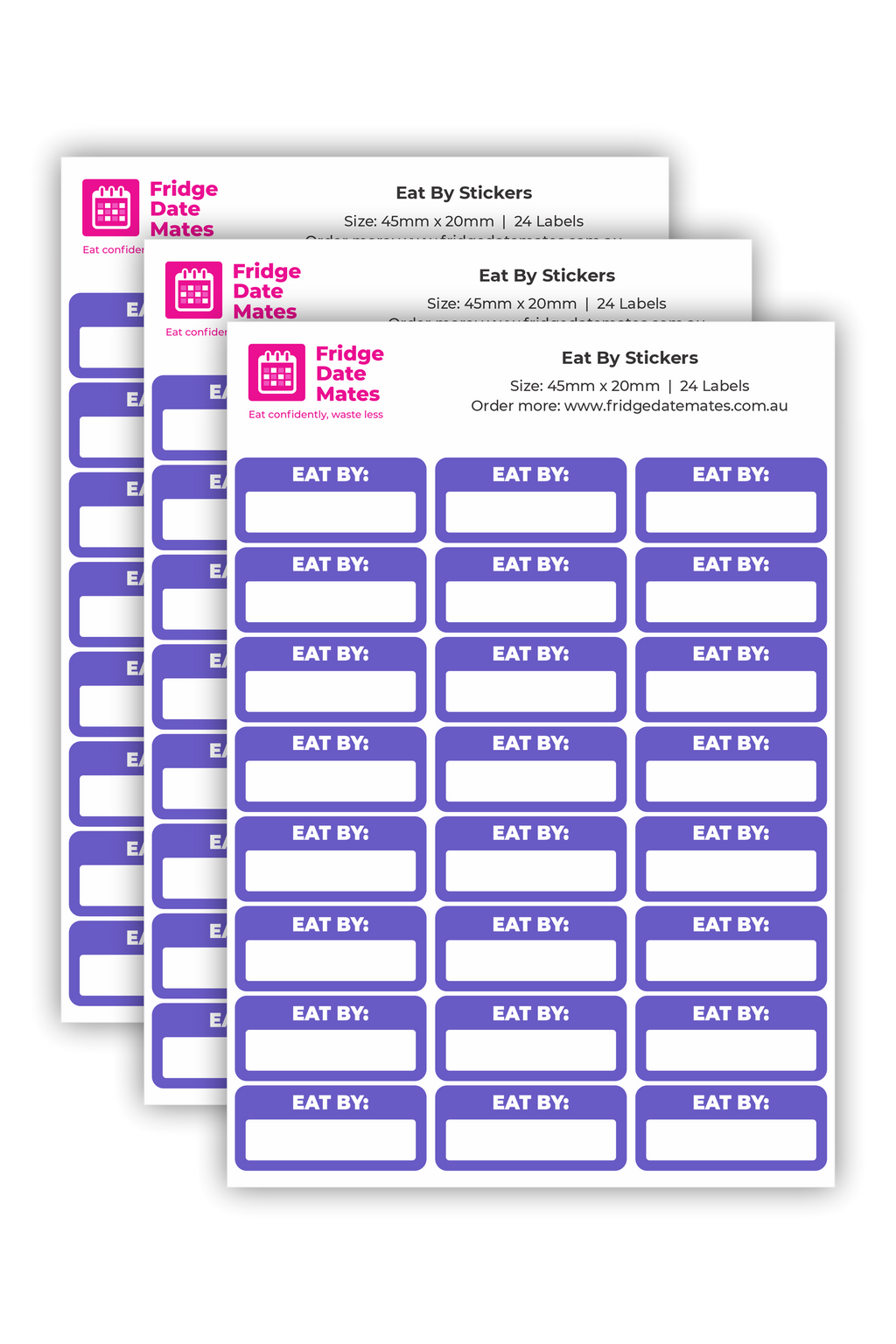 Eat By Fridge Labels Value Packs