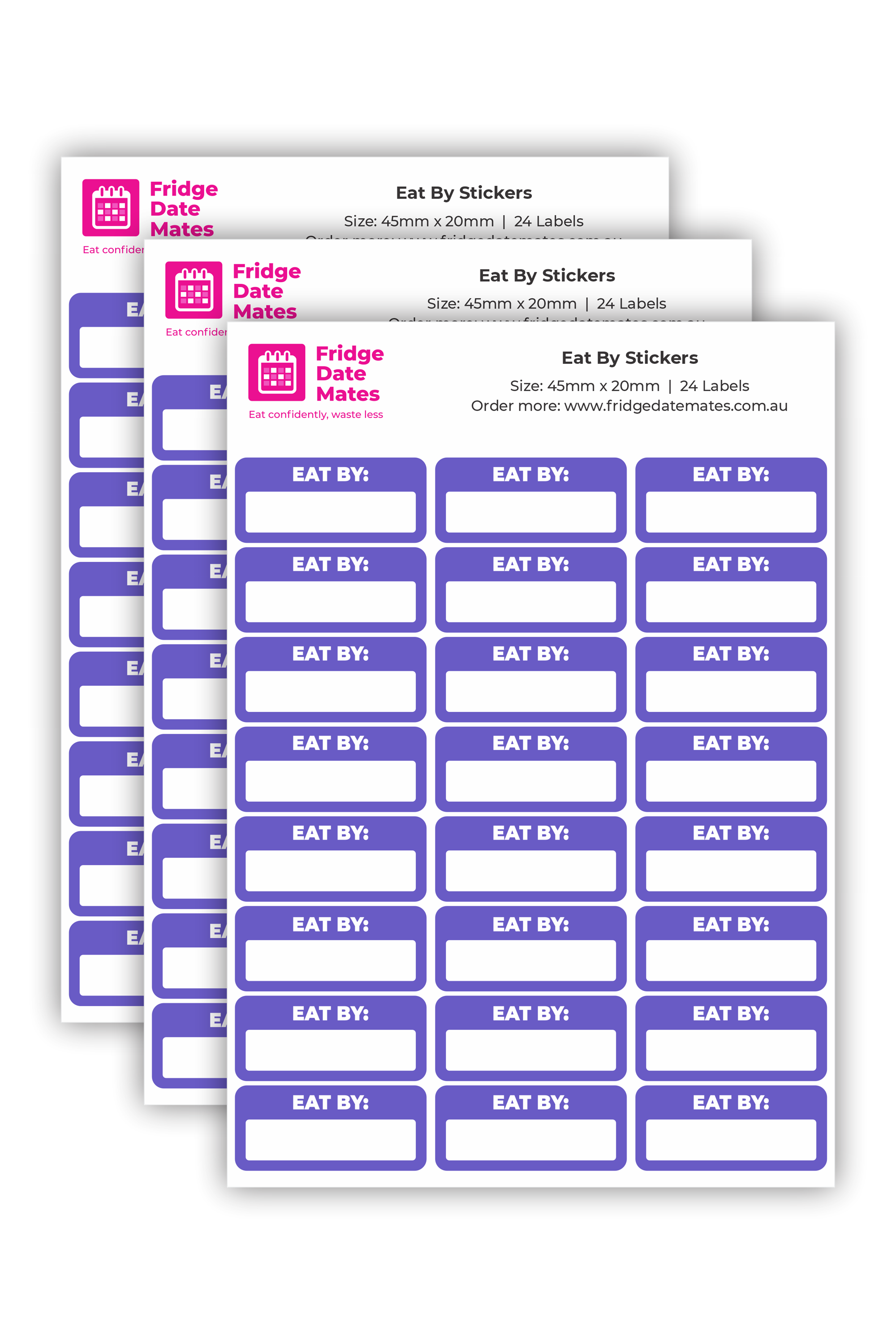 Eat By Fridge Labels Value Packs