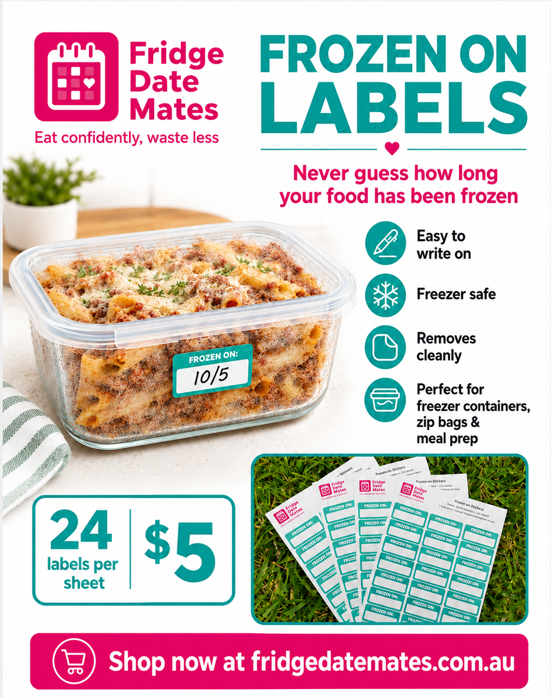 Frozen On Fridge Labels Value Packs