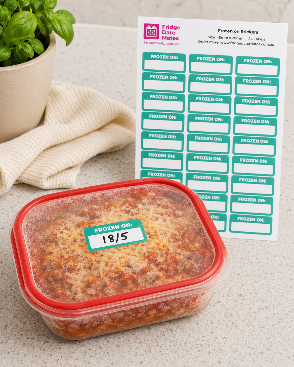Family Fridge Label 10 Pack