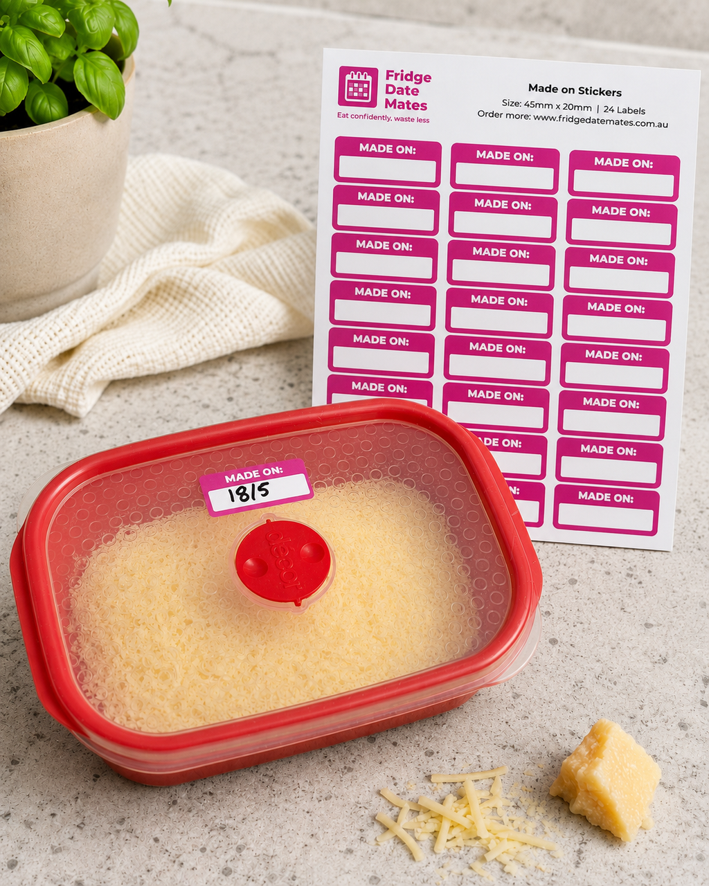 Family Fridge Label 10 Pack