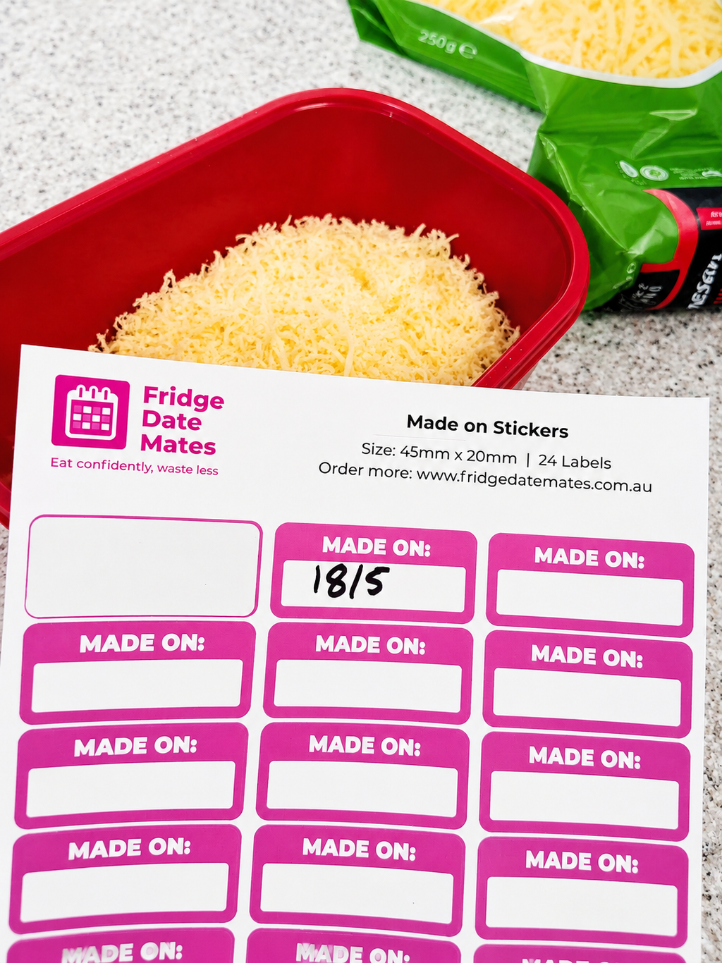 Family Fridge Label 10 Pack