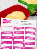 Made On Fridge Labels Value Packs
