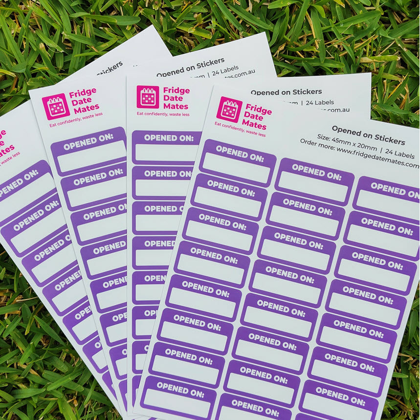 Opened On Fridge Labels Value Packs