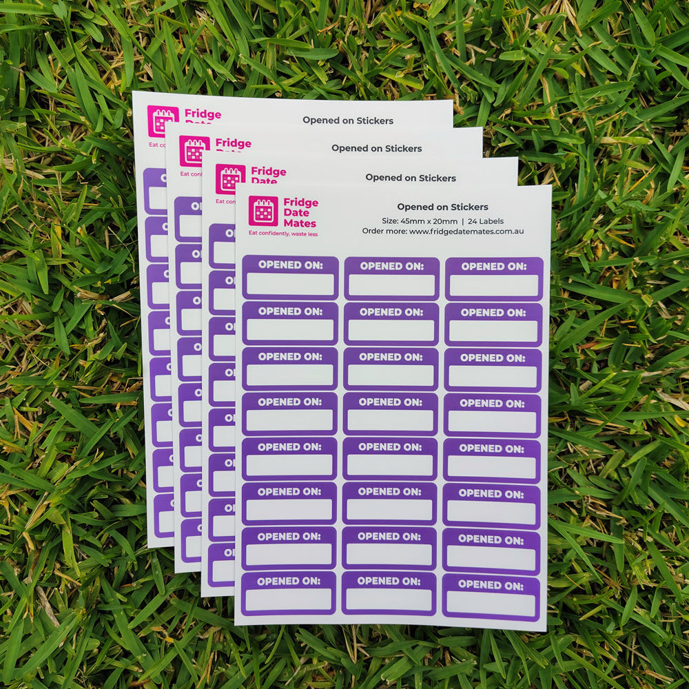 Opened On Fridge Labels Value Packs