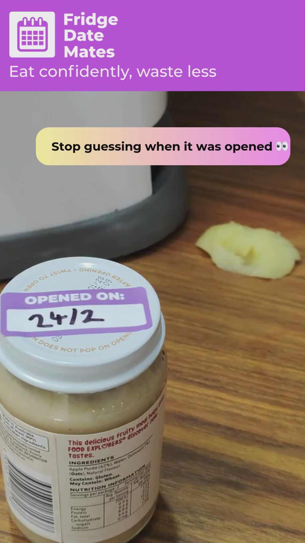 Opened On Fridge Labels Value Packs