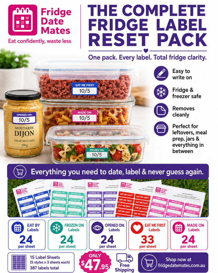 The COMPLETE Fridge Label Bundle - FREE FREIGHT