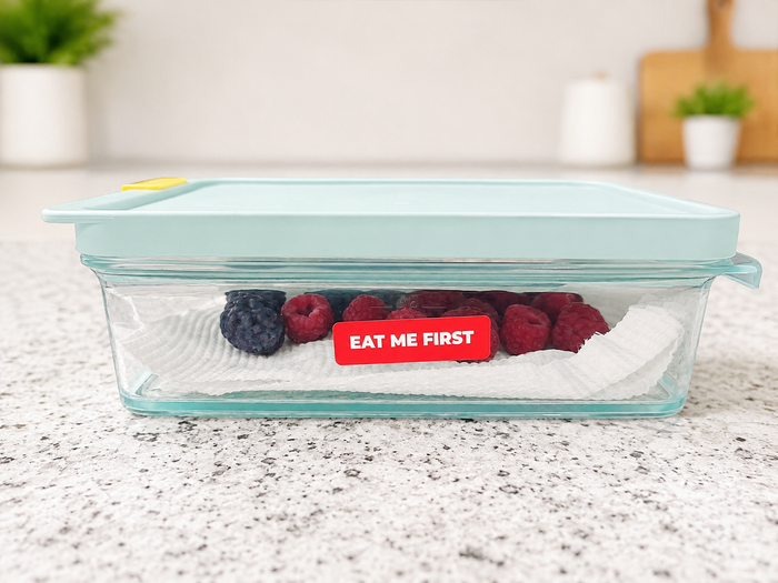 Eat Me First label used on berries
